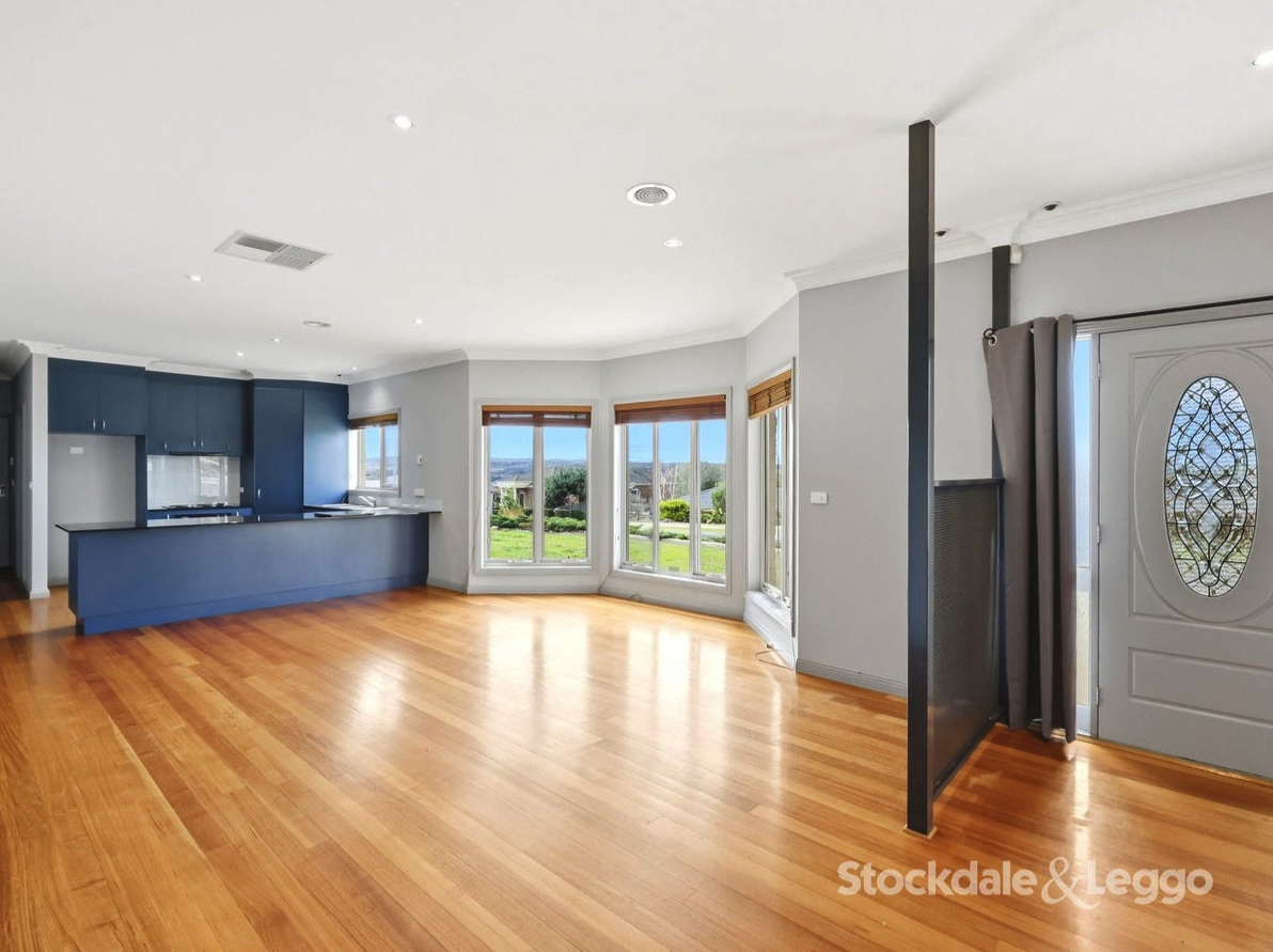 Open plan living and kitchen at 1 Lindsay Place